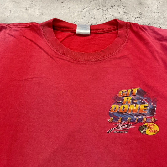 00s Larry the Cable Guy Racing T-Shirt Size XL
