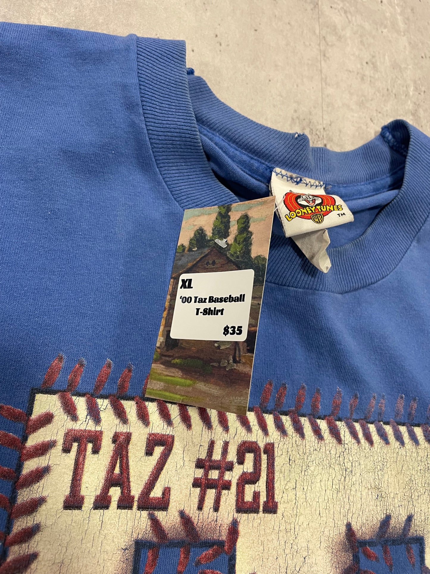 00’s Looney Toons Taz Baseball Tshirt