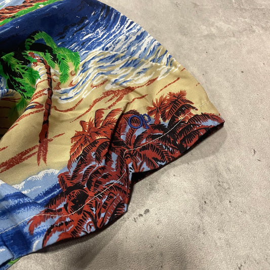 90s Ocean Pacific Rayon Hawaiian Shirt Size Large