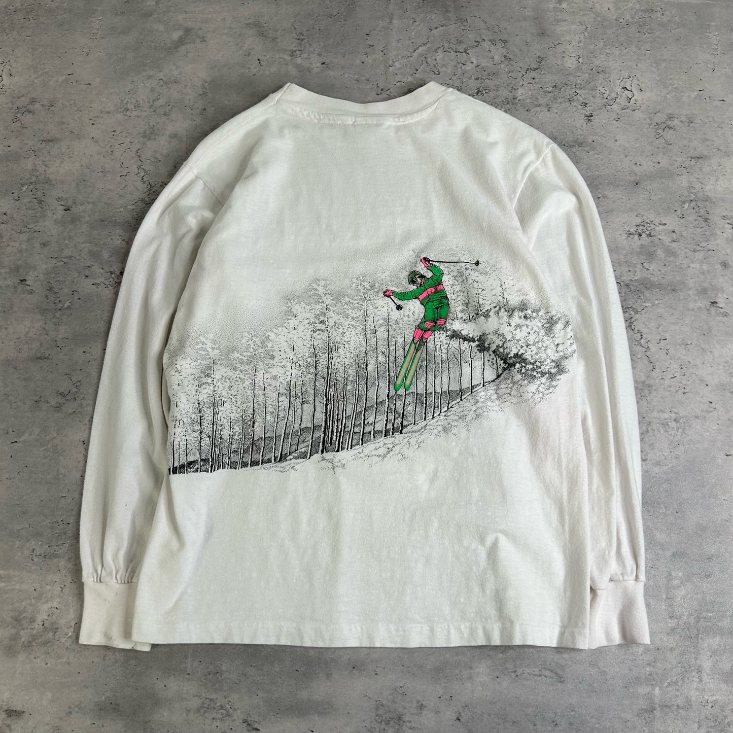 80's Killington Vermont Ski Long Sleeve Shirt size M