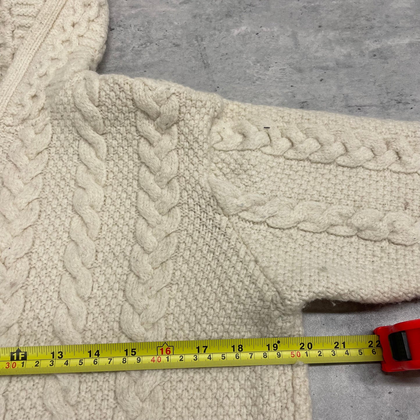 90s Zip Up Knit Sweater Size M