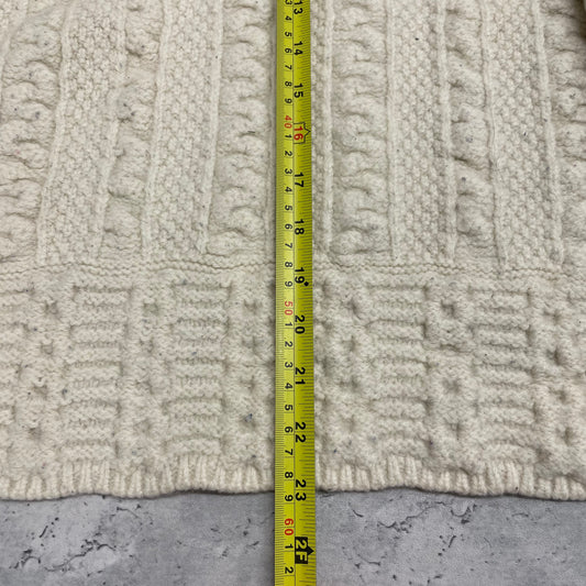 90s Zip Up Knit Sweater Size M