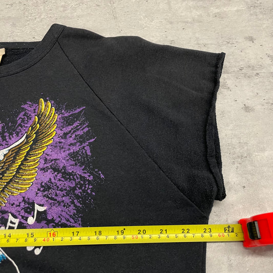 80s Harley Davidson Cutoff Crewneck Size L