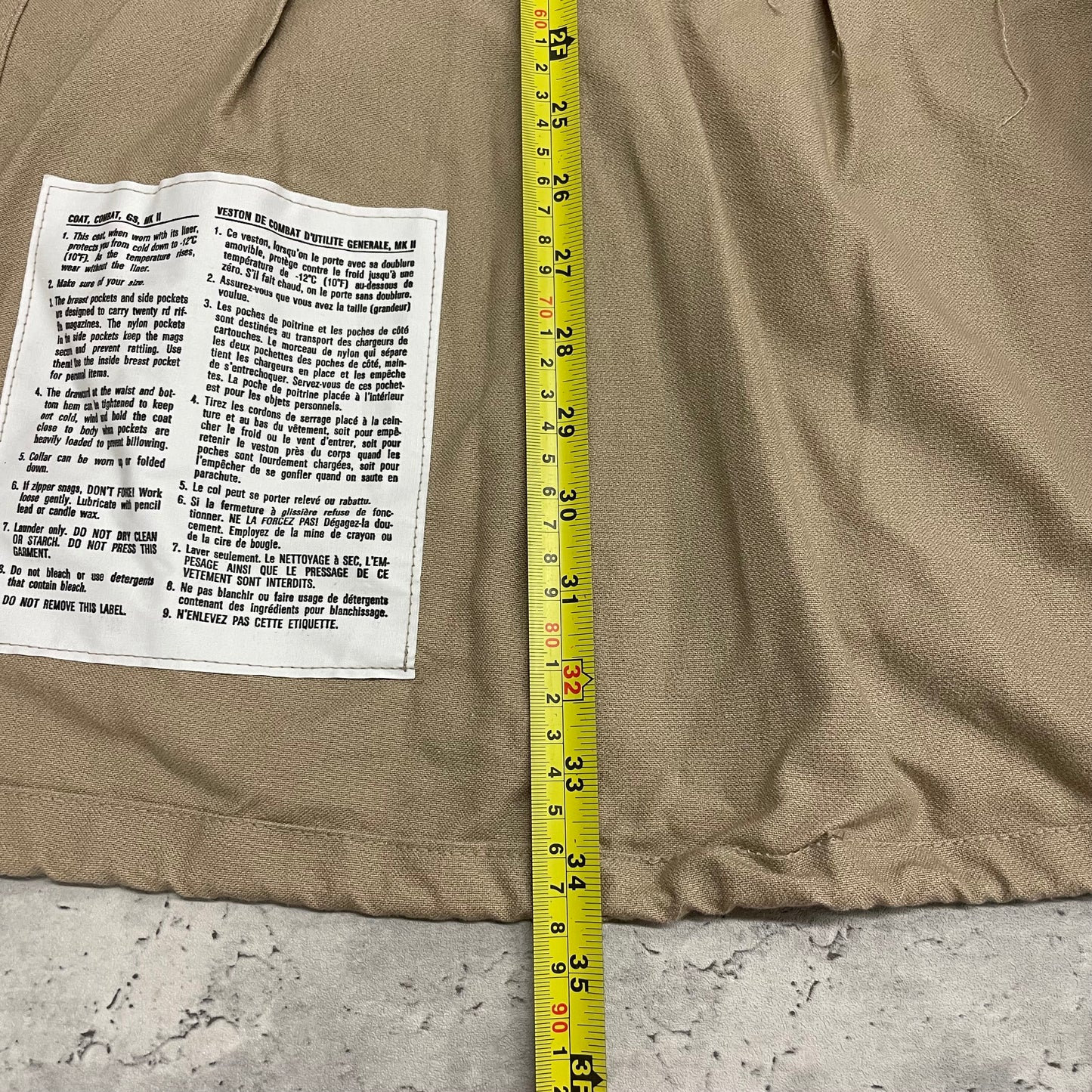 ‘91 MK II Combat Coat Size LT