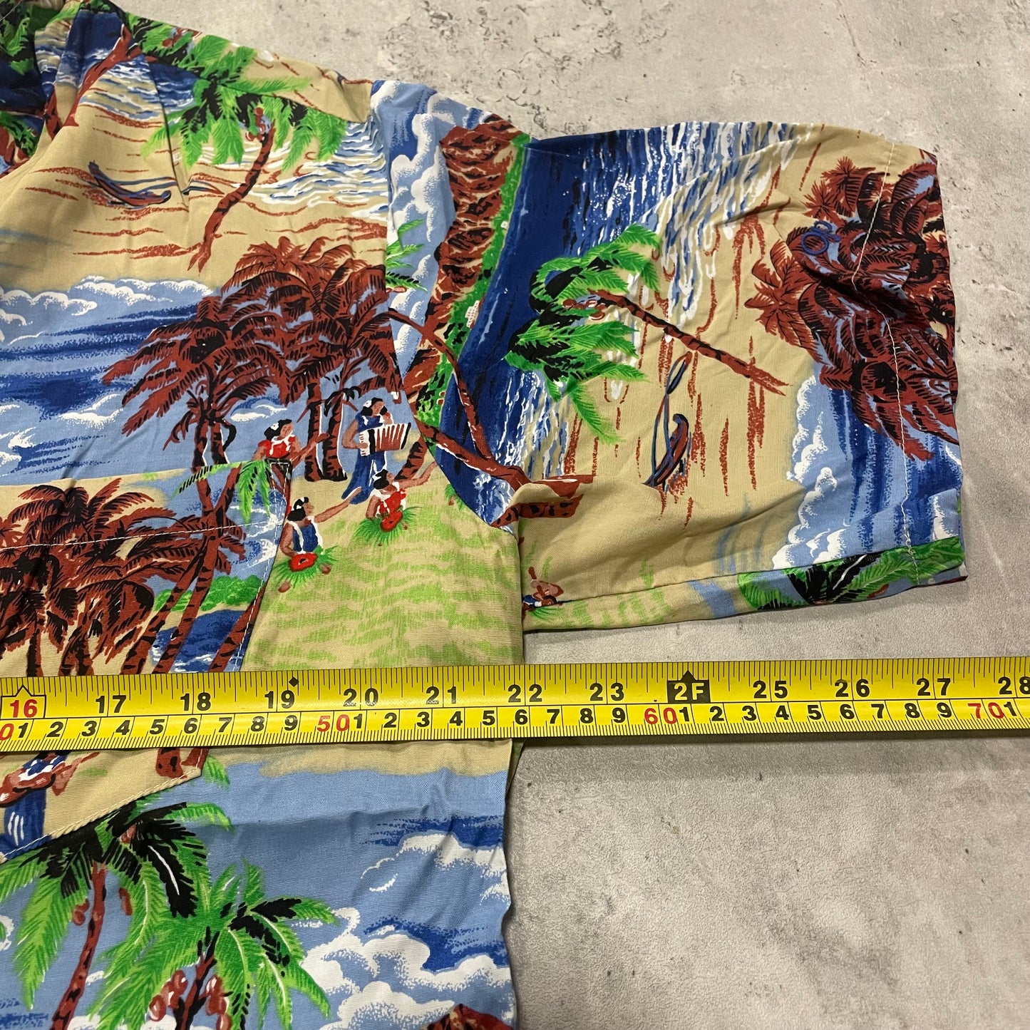 90s Ocean Pacific Rayon Hawaiian Shirt Size Large