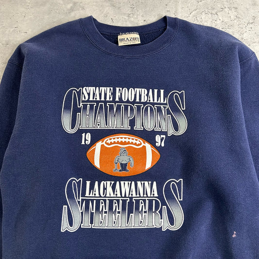 1997 Lackawanna Steelers Football Sweatshirt size L