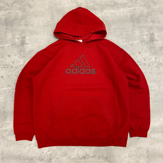 90's Adidas Logo Hoodie size XL