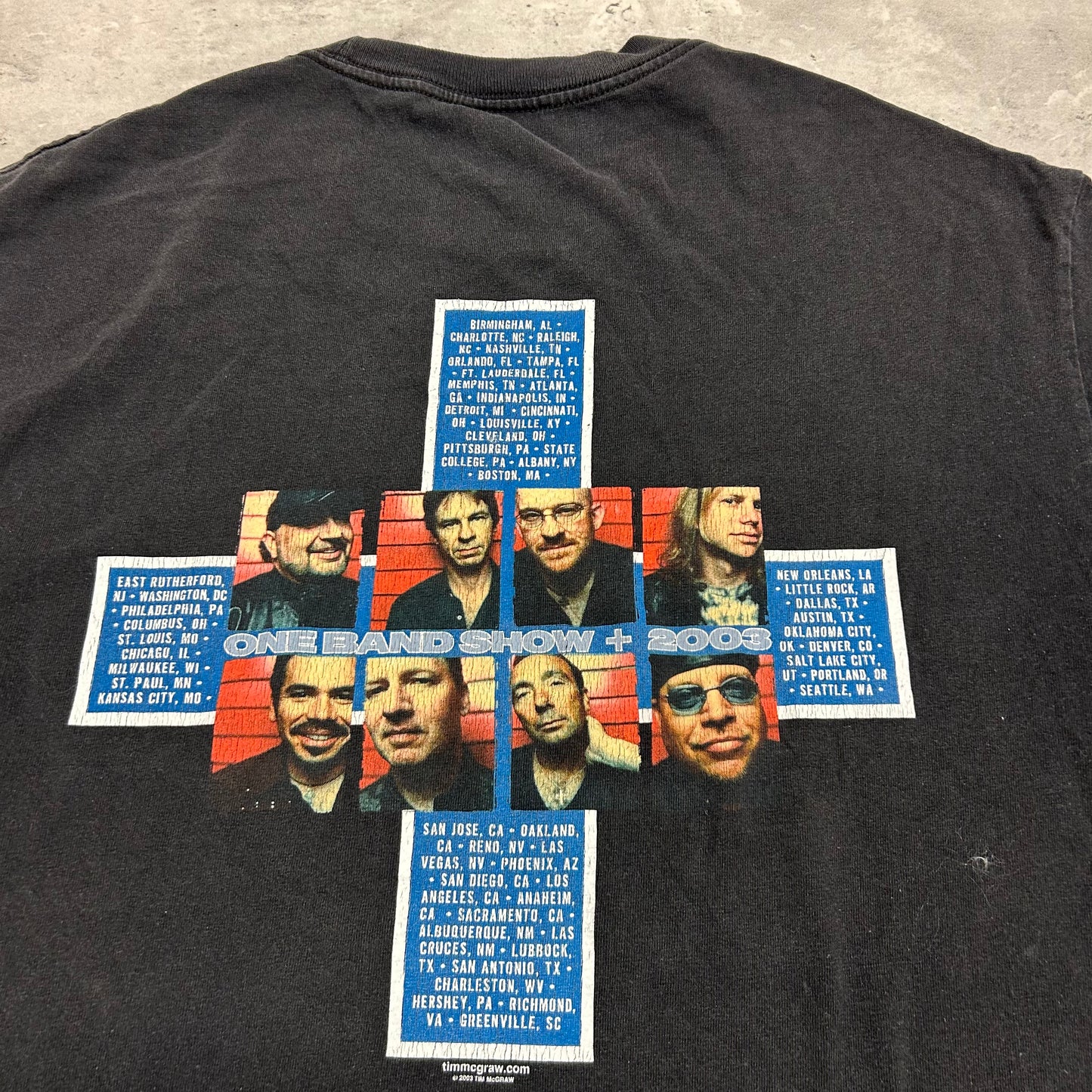 2003 Tim McGraw Tour T-Shirt size L