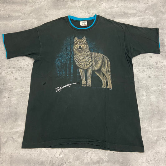 90's Wolf Wyoming T-Shirt size XL