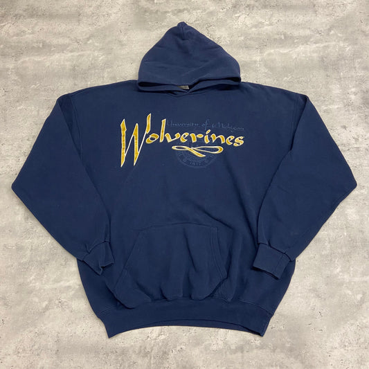 90's Michigan Wolverines Hoodie size
