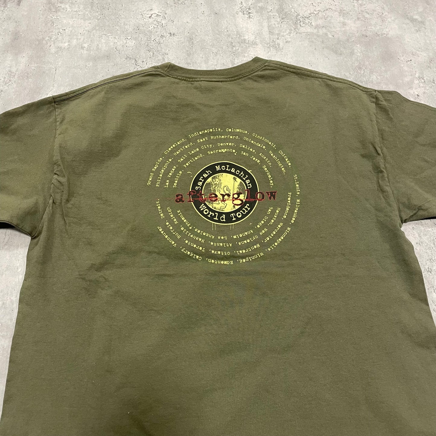 00s Sarah McLachlan Afterglow Tour T-Shirt Size XL