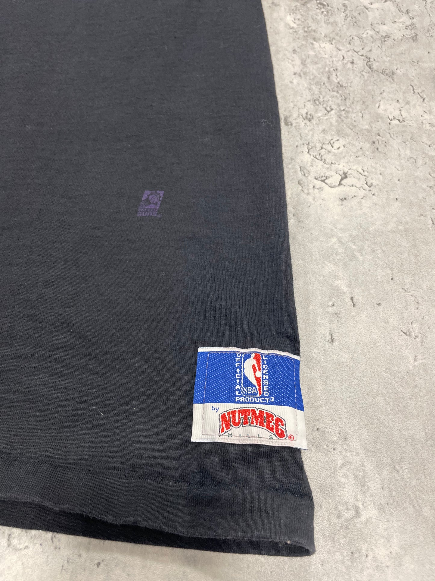 90s Pheonix Suns Nutmeg NBA Black Tshirt