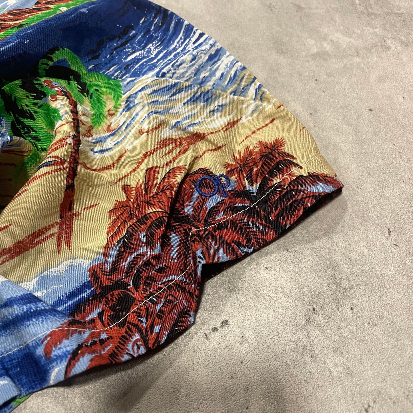 90s Ocean Pacific Rayon Hawaiian Shirt Size Large