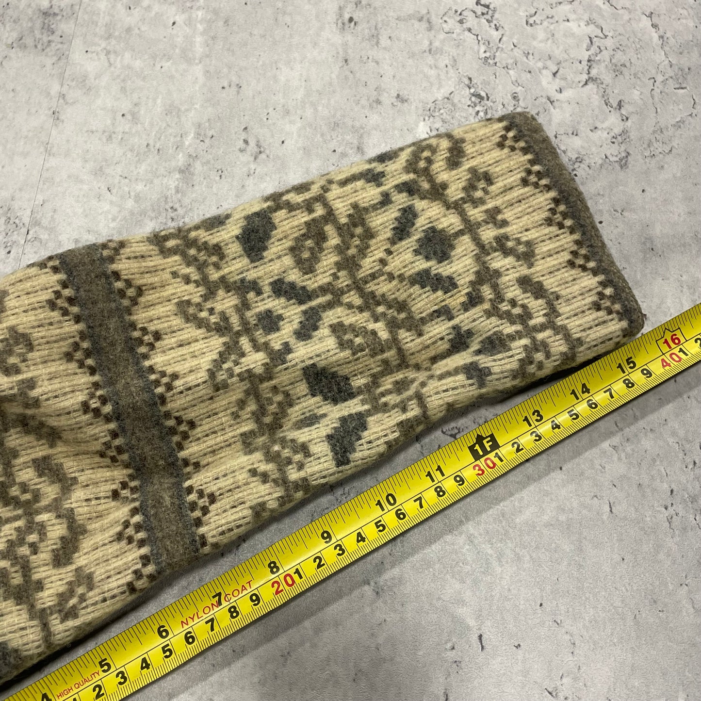 90s Woolrich Knit Sweater Leather Collar Size Medium