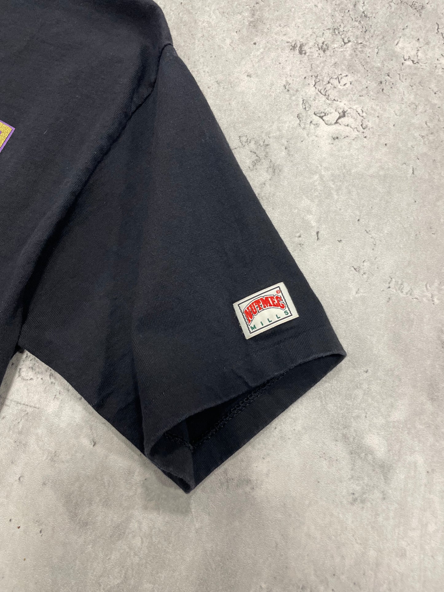 90s Pheonix Suns Nutmeg NBA Black Tshirt