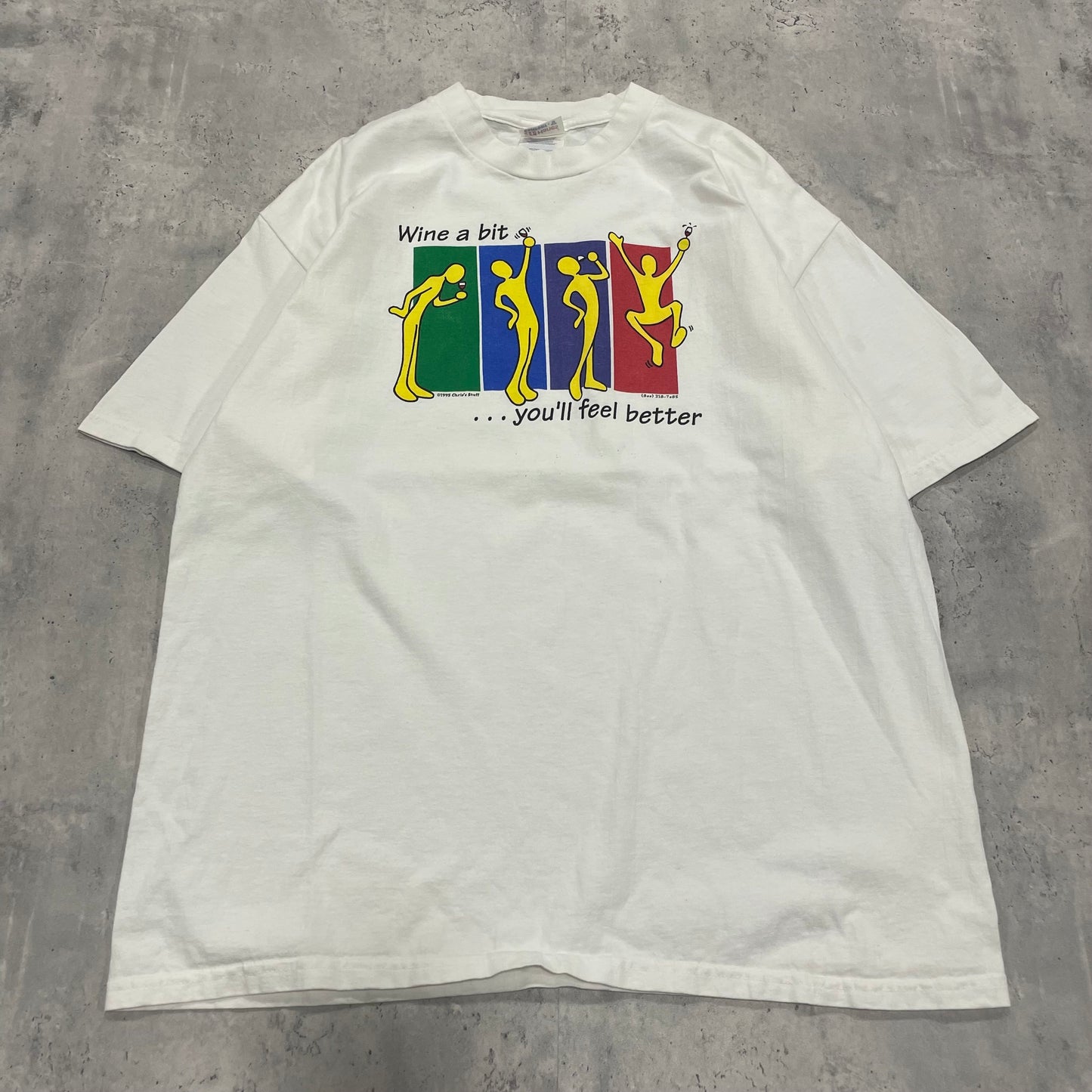 ‘95 “Wine a Bit” T-Shirt Size XL