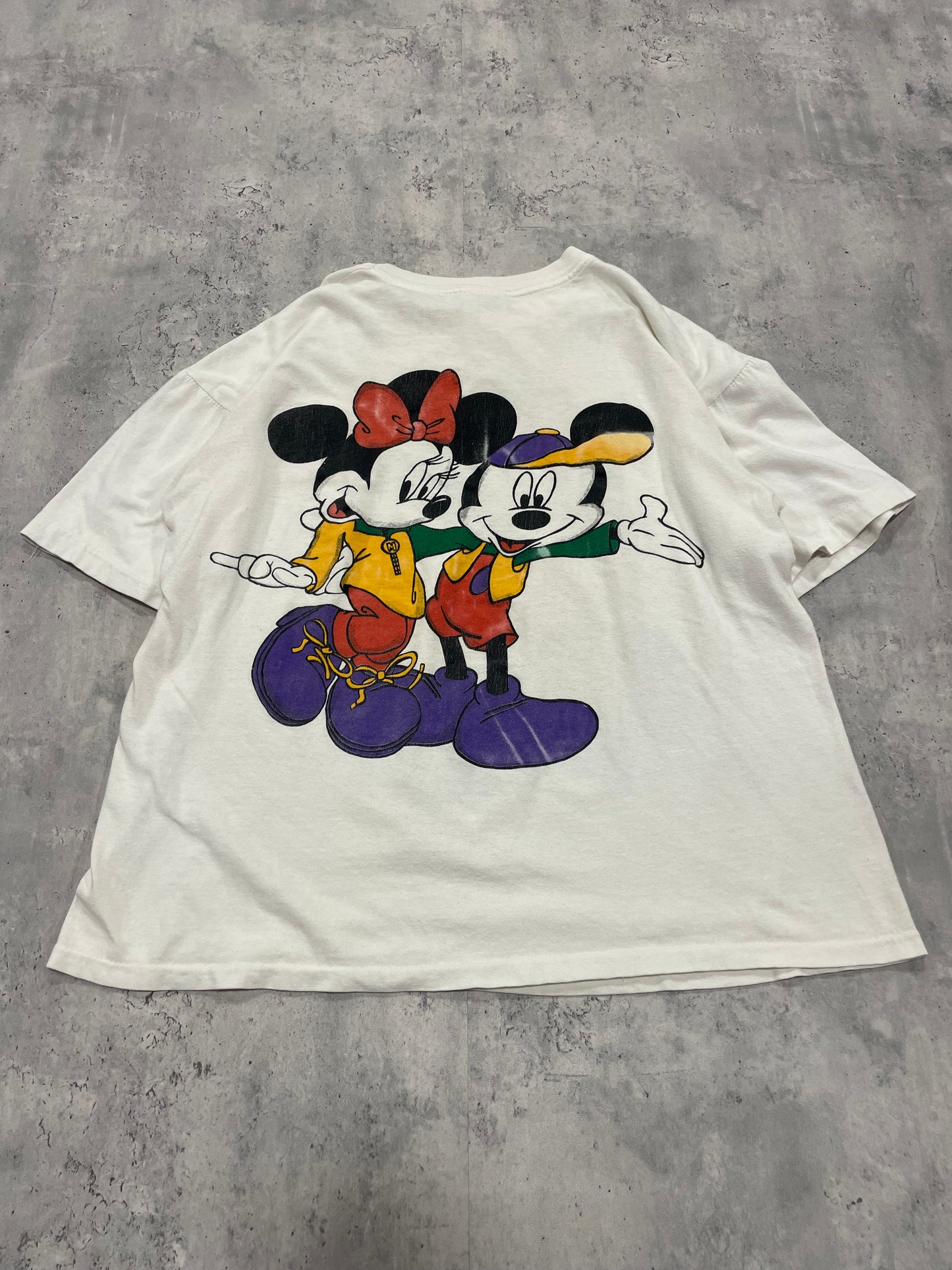 90s Mickey and Minnie Double Sided Disney Tshirt