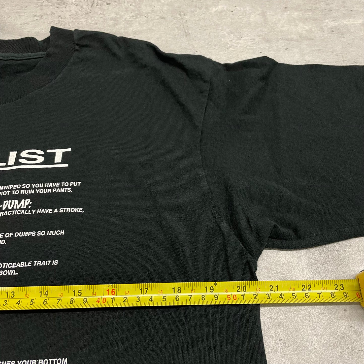 00s Dump List Tshirt