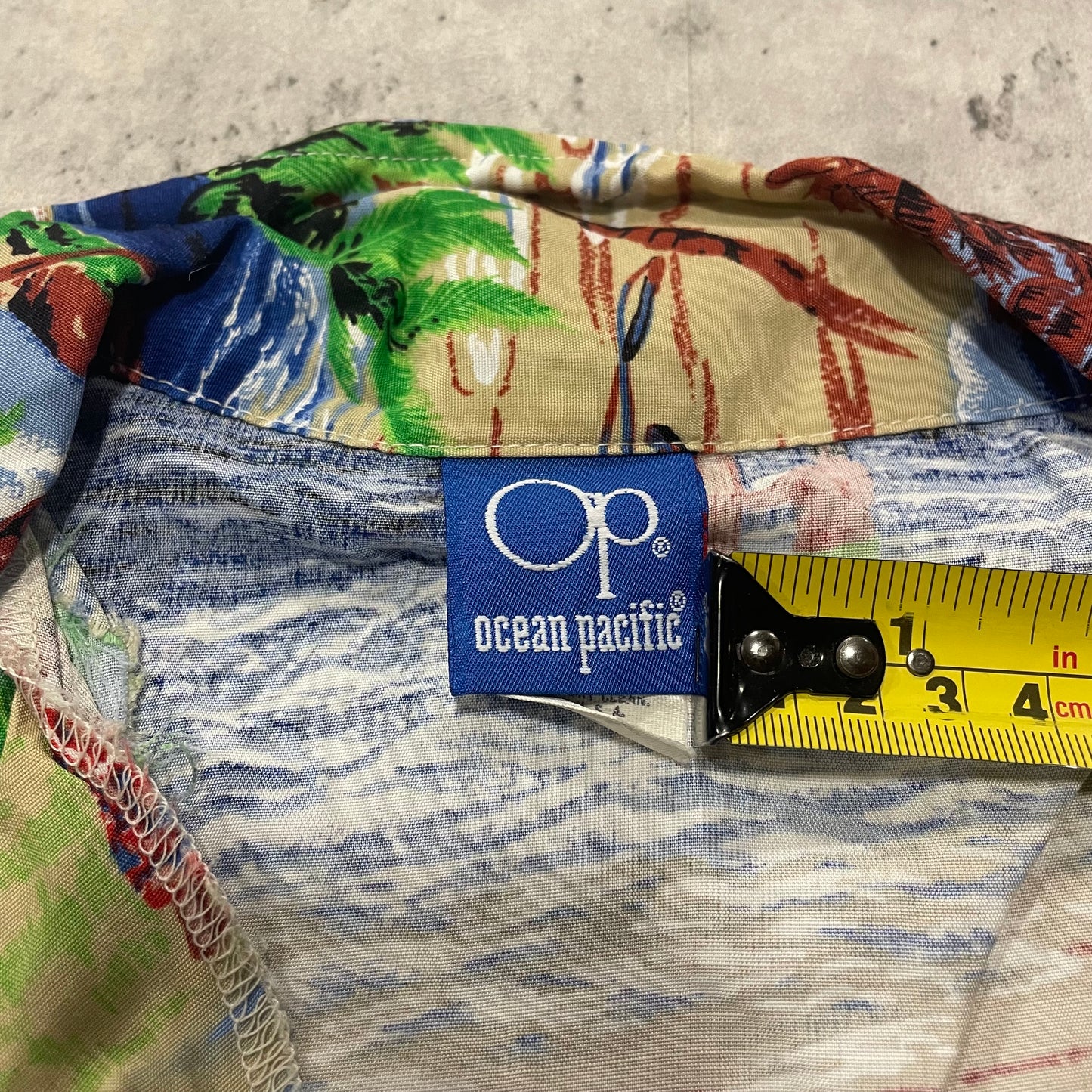 90s Ocean Pacific Rayon Hawaiian Shirt Size Large
