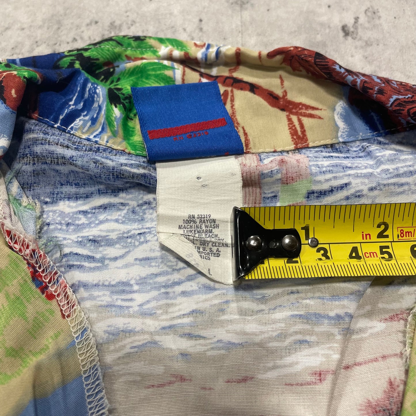 90s Ocean Pacific Rayon Hawaiian Shirt Size Large