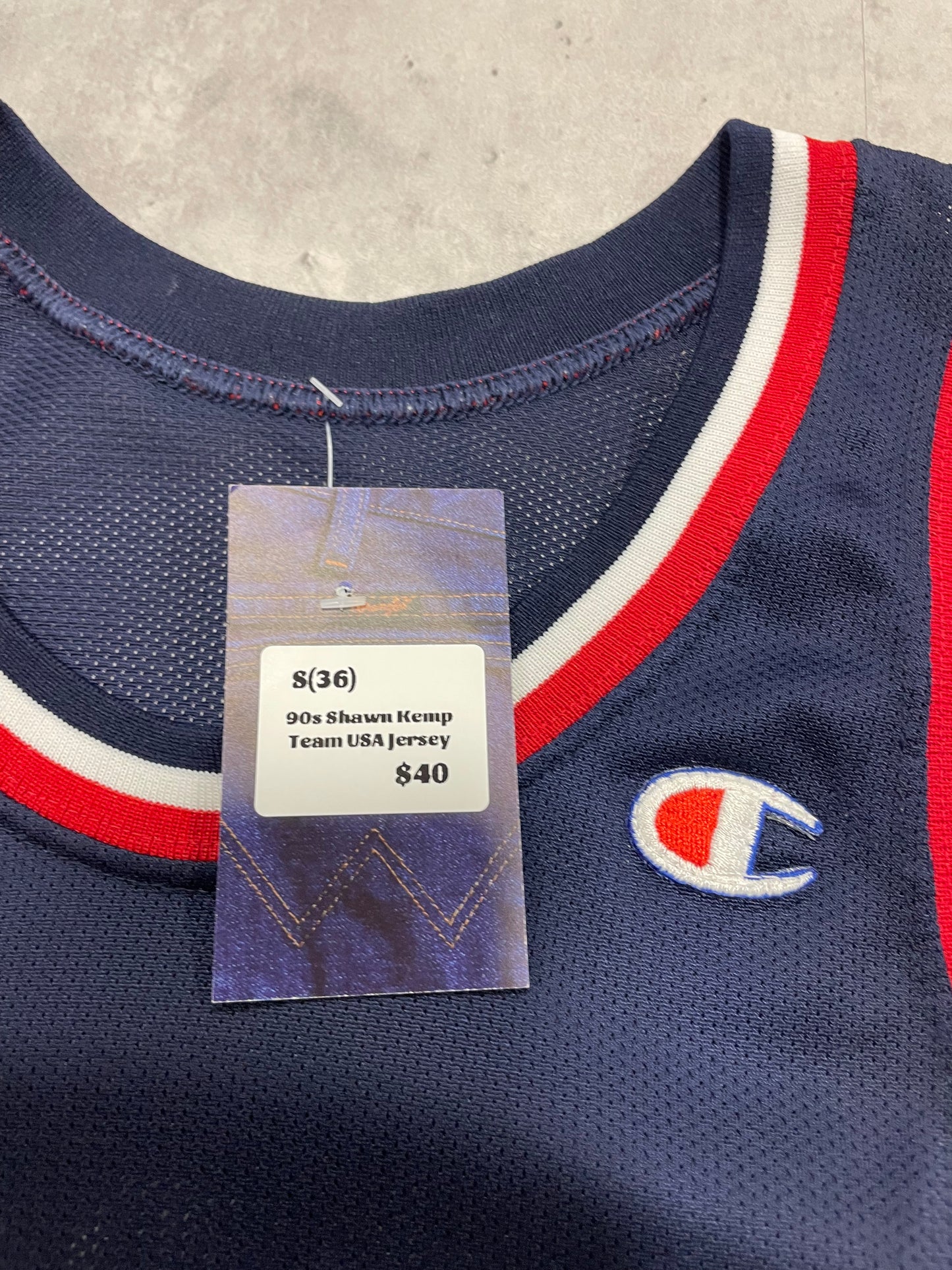 90s Shawn Kemp Team USA Jersey