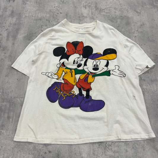 90s Mickey and Minnie Double Sided Disney Tshirt
