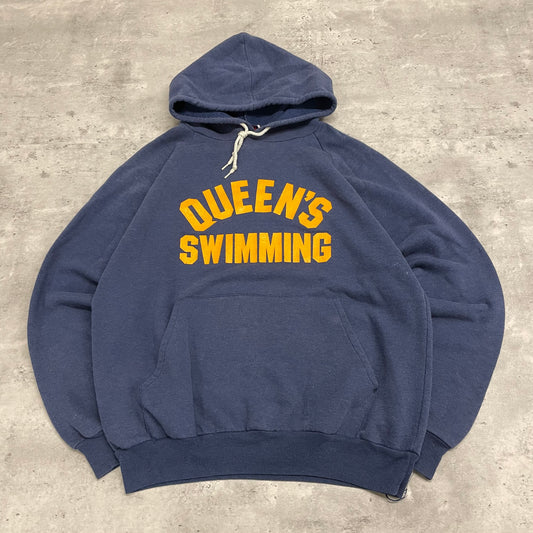 80s Queens University Swimming Hoodie