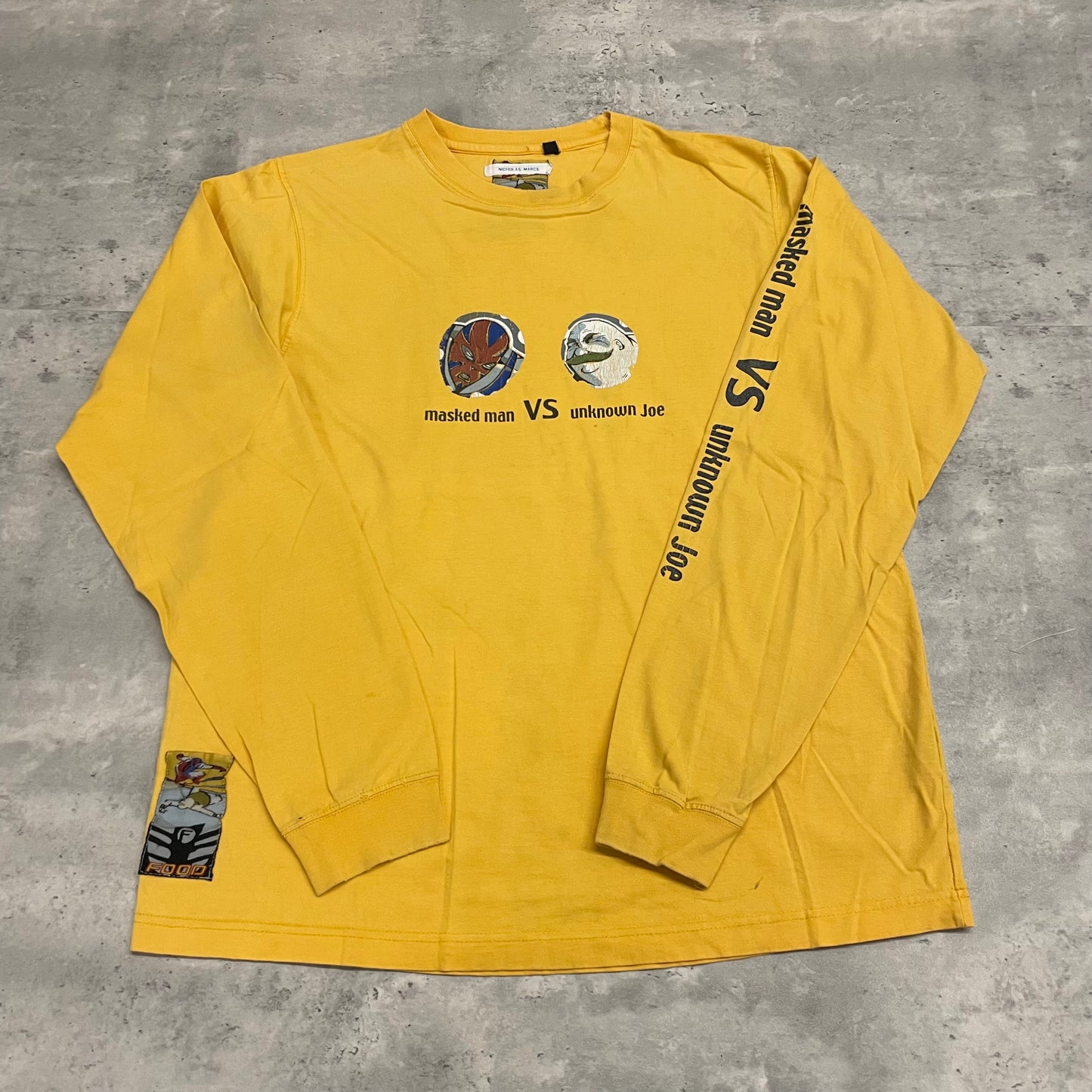 00s Food Masked Man vs Unknown Joe Skateboard Long Sleeve Shirt