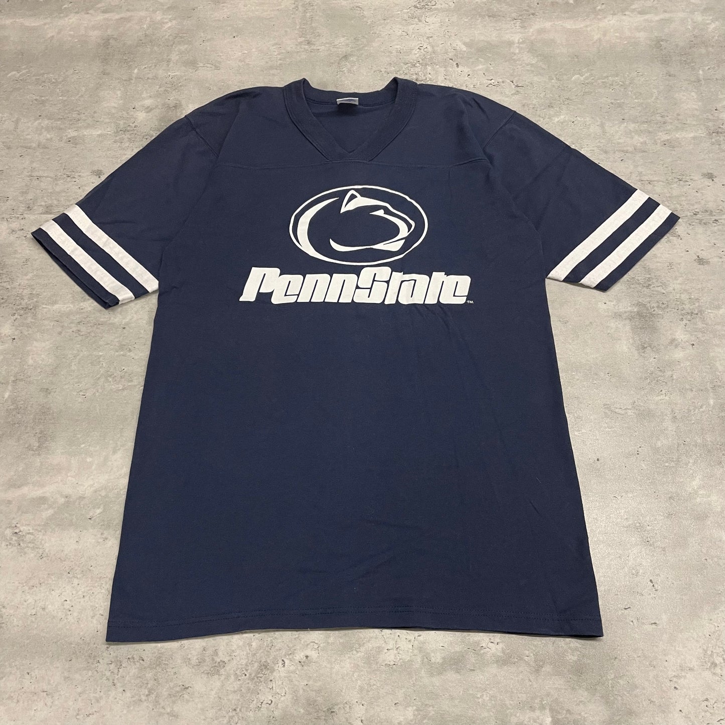 00s Penn State Striped T-Shirt Size Large